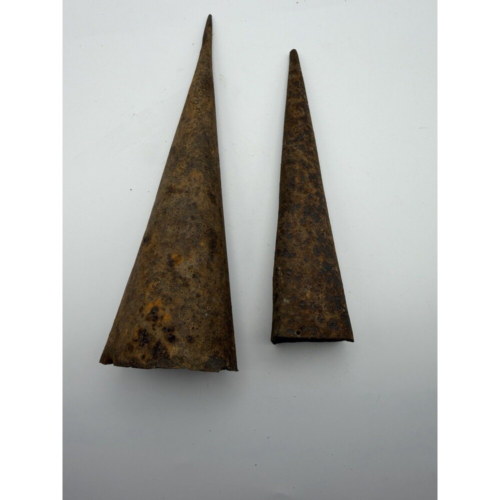 Vintage Tobacco Spears Spikes Pair Farm Barn Tool Primitive Rustic Kentucky Deco